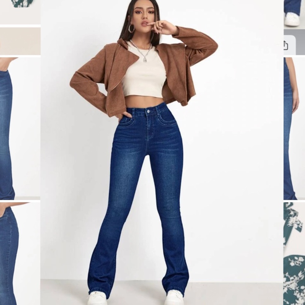 🔥Shein Sz 6 High rise flare jeans